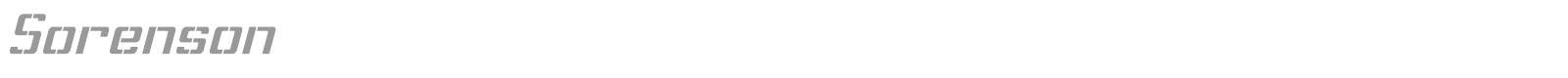 Sorenson font preview
